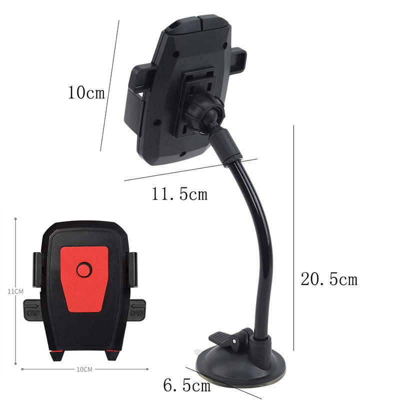 Uus autotelefoni hoidja kronsteini kinnitustopsihoidja Universaalne auto mobiilside tugi, imiklaas, telefoni lukustamine autotarvikud