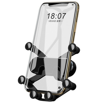 2022 Телефон Държач за кола Въздушен отвор Универсална GPS скоба Клип Стойка за Iphone 11 Xiaomi note 10 Gravity Автомобилен държач за телефон Автоматичен