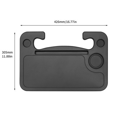 Kormánykerék mini étkezőasztal autós tálca étkezéshez Laptop Tablet Számítógép Többfunkciós utazó hordozható autós munkapad Szokásos
