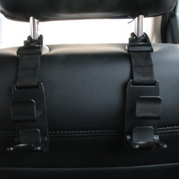 2 τμχ SD-2510 Γάντζος πλάτης καθίσματος αυτοκινήτου Πολυλειτουργικός γενικός πλαστικός γάντζος αποθήκευσης εξοικονόμησης χώρου για τσάντα ώμου
