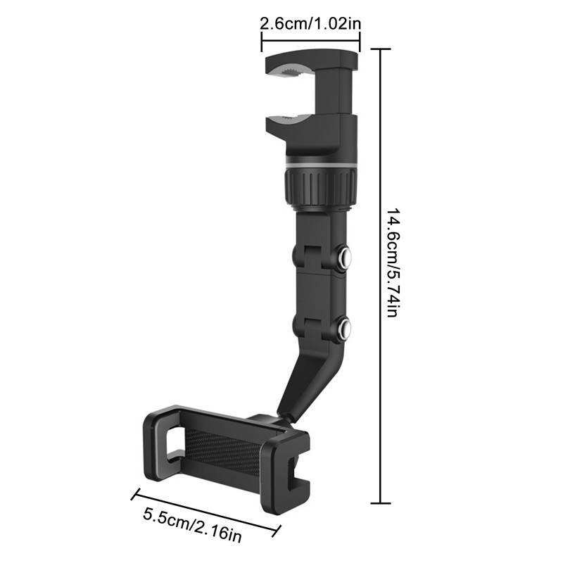 Suport pentru telefon pentru oglindă retrovizoare auto Suport pentru telefon Suport de navigație Gps pentru Suport pentru telefon inteligent cu lățime de 50-100 mm Suport reglabil Nou