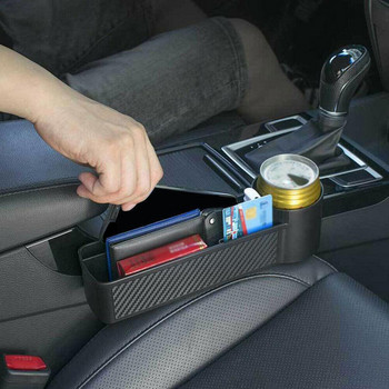 Εργαλεία αποθήκευσης αυτοκινήτου Μαύρο Auto Car Seat Seat Catcher Filler Organizer Τσέπη Κουτί τακτοποίησης Θήκη για ποτό τσέπη Αποθήκευση SUV Stora D1W3