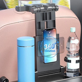 Органайзер за задната седалка на кола Чанта за съхранение Сгъваема табла за маса Поставка за телефон Поставка за таблет Поставка за кърпички Кутия за автоматична чанта за задната седалка Поставка за маса Дъска