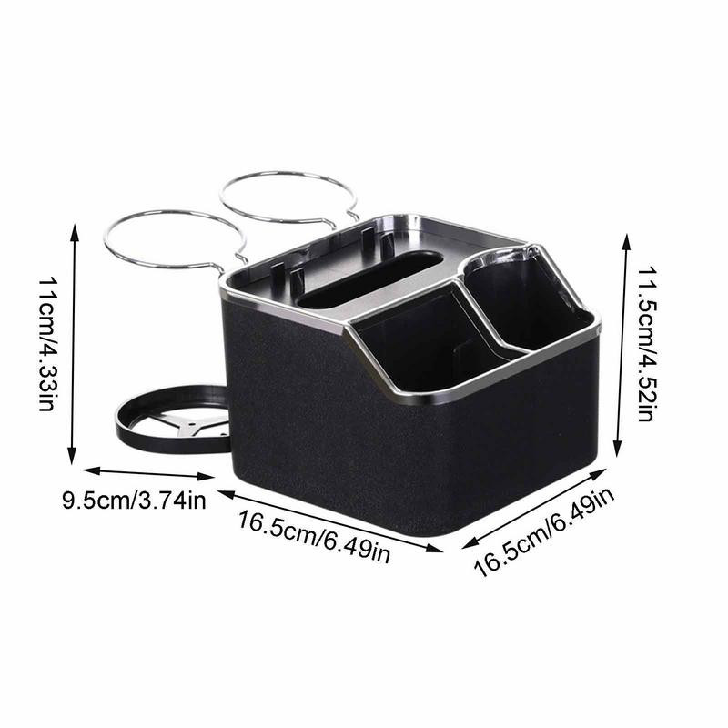 Autós kartámasz pohártartó Többfunkciós autós tárolódoboz Autóbelső tárolóhely Takarítás Kiegészítők Tissue pohár italtartó doboz