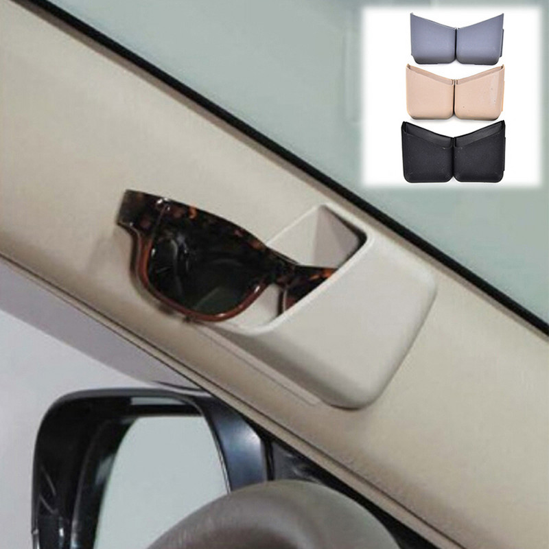 2 buc Negru Universal Car Phone Organizer Geanta de depozitare Cutie tigari Suport ochelari Accesorii Piese Car Styling Universal