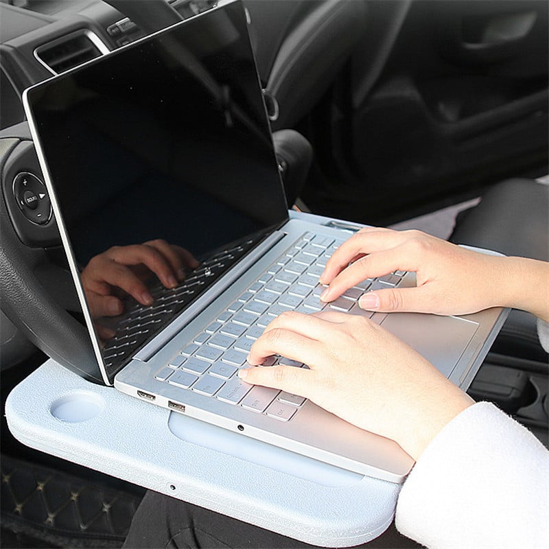 Autós asztal Kormánykerék Egyél Munkakosár Ital Étel Kávéáru Tartó Tálca Autó Laptop Számítógép Asztalra szerelhető állvány Ülőasztal