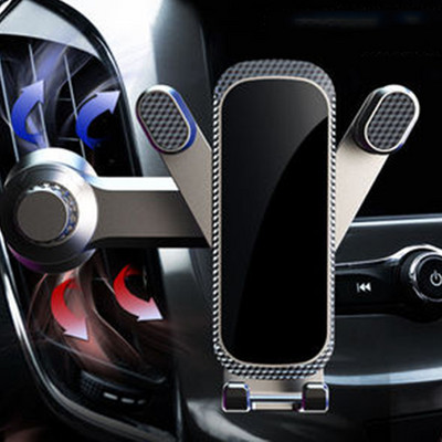 Držač za telefon u automobilu Automatski nosač za izlaz zraka Rotirajući za 360 stupnjeva, otporan na udarce, stalak za mobilni telefon, kuka, držač za Xiaomi Huawei IPhone 12