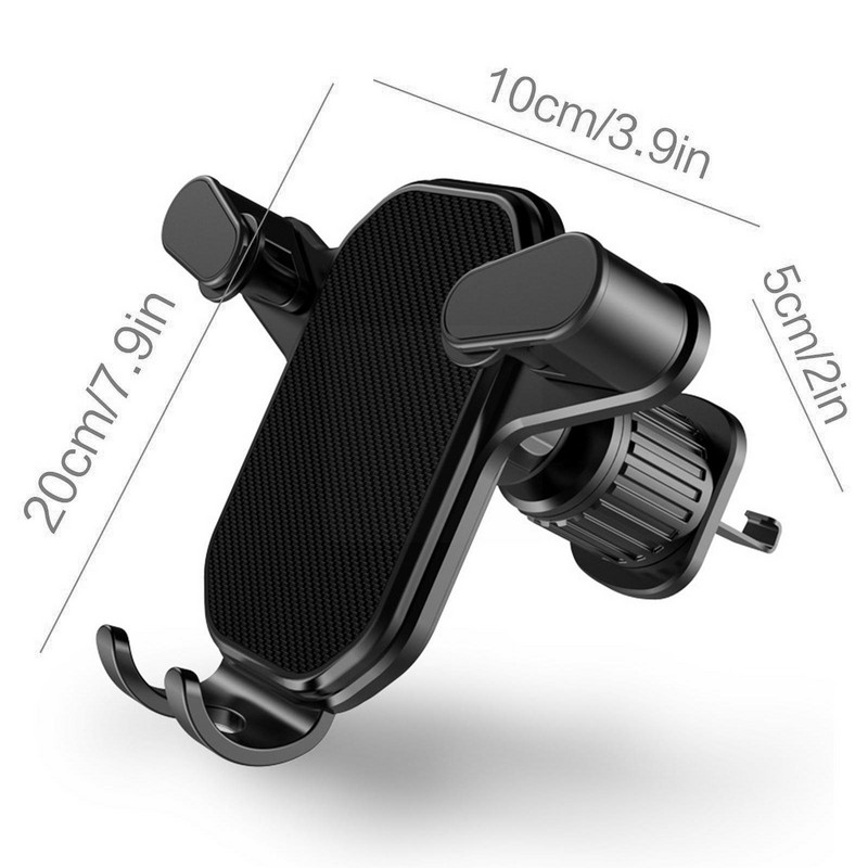 Automobilinio telefono laikiklis Automobilio oro ventiliacijos spaustuko laikiklis mobilusis mobiliojo telefono stovas išmaniojo telefono GPS palaikymas, skirtas 4,7–6,7 colio mobiliesiems įrenginiams G2Z8