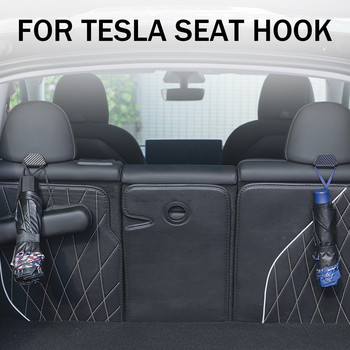 2 τμχ φορητό γάντζο καθισμάτων αυτοκινήτου για Tesla Model 3 Model Y 2017-2021 Αποθήκευση Λειτουργικά αξεσουάρ Τροποποίηση εσωτερικού χώρου