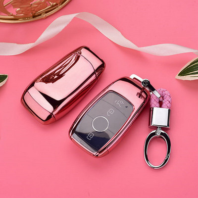 Kiváló minőségű Tpu autós kulcstartó tok kagylótáska védő kulcstartó Mercedes Benz 2017 E osztály W213 2018 S osztály tartozékaihoz