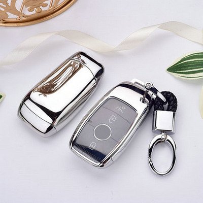 Kiváló minőségű Tpu autós kulcstartó tok kagylótáska védő kulcstartó Mercedes Benz 2017 E osztály W213 2018 S osztály tartozékaihoz