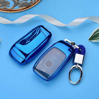 Kiváló minőségű Tpu autós kulcstartó tok kagylótáska védő kulcstartó Mercedes Benz 2017 E osztály W213 2018 S osztály tartozékaihoz