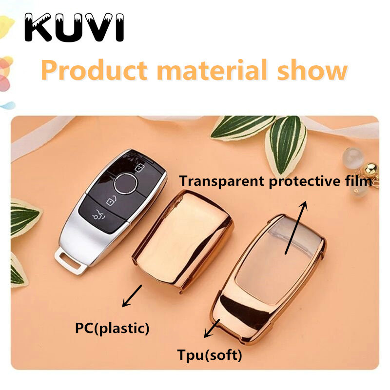 Kiváló minőségű Tpu autós kulcstartó tok kagylótáska védő kulcstartó Mercedes Benz 2017 E osztály W213 2018 S osztály tartozékaihoz