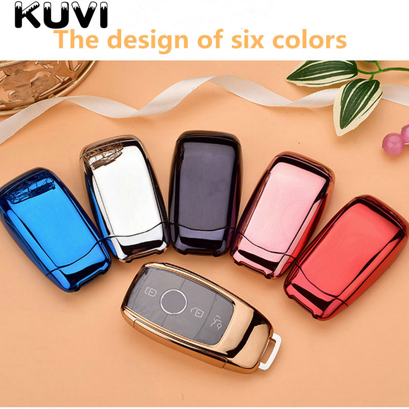 Kiváló minőségű Tpu autós kulcstartó tok kagylótáska védő kulcstartó Mercedes Benz 2017 E osztály W213 2018 S osztály tartozékaihoz