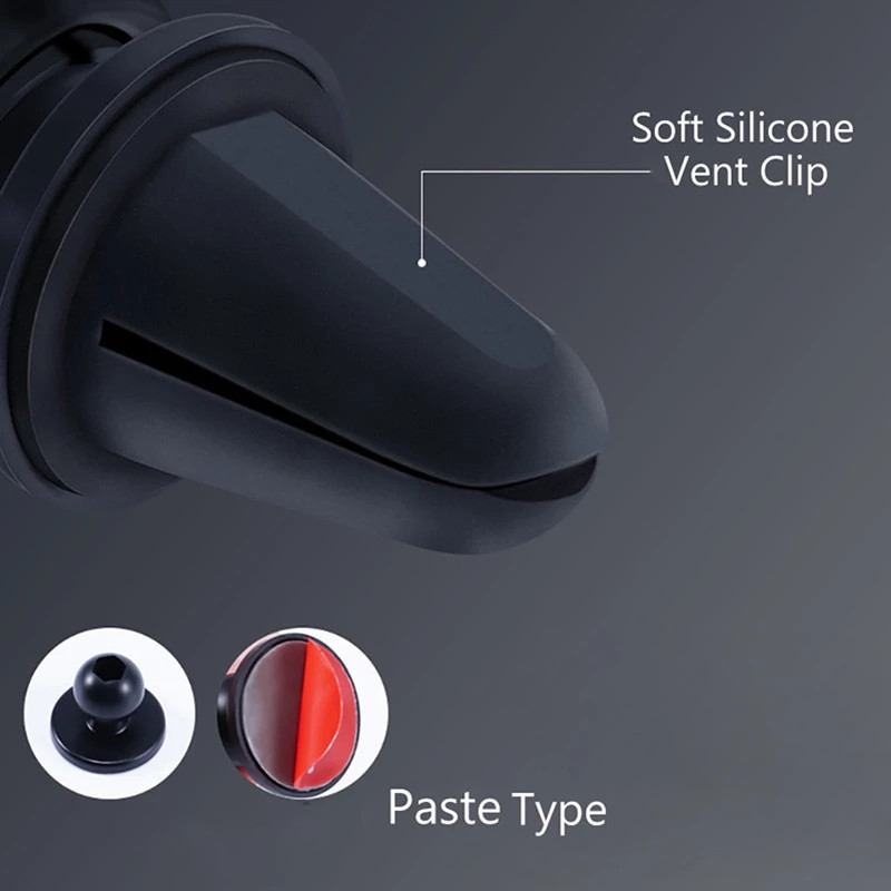 Automobilinio telefono gravitacinio laikiklio stovas, oro ventiliacijos angos laikiklis