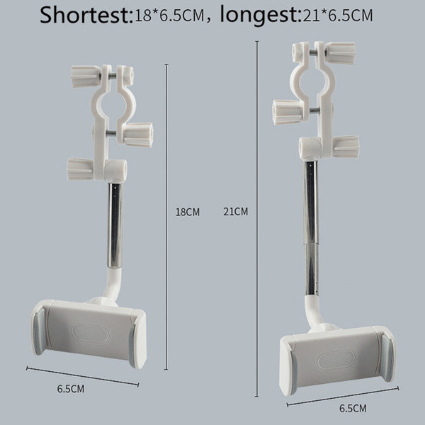360 laipsnių automobilio galinio vaizdo veidrodžio tvirtinimo telefono laikiklis, skirtas iPhone Samsung reguliuojamas GPS sėdynės telefono laikiklis Universalus prailginamas stovas