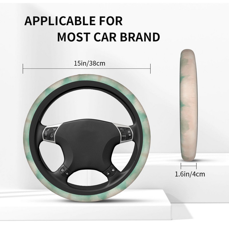 37-38 Automobilio vairo dangtis akvarelė Spalvinga neslystanti automobilio stilius Tinkami automobilių priedai