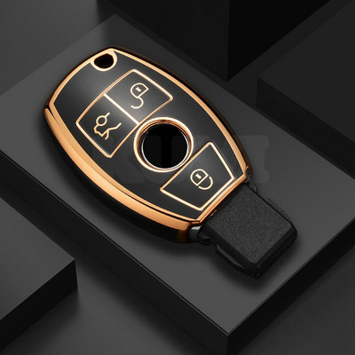 TPU puzdro na diaľkový kľúč od auta, kryt pre Mercedes Benz ACESG triedy GLA CLA GLK GLC W204 W463 W176 W251 W205, ochranný držiak