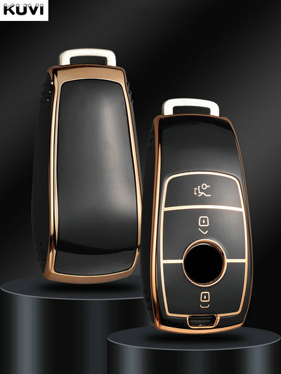 TPU automobilio nuotolinio rakto dėklo dangtelis, skirtas Mercedes Benz ACESG klasės GLC CLE CLA W177 W205 W213 W222 X167 AMG apsauginio laikiklio