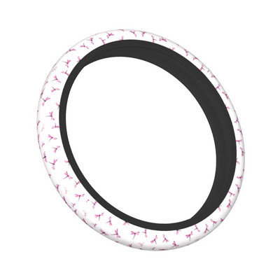 38 cm vairo dangteliai rožinės spalvos laumžirgio vabzdžių mylėtojo minkšta pynė ant vairo dangtelio Elastische automobilių priedai