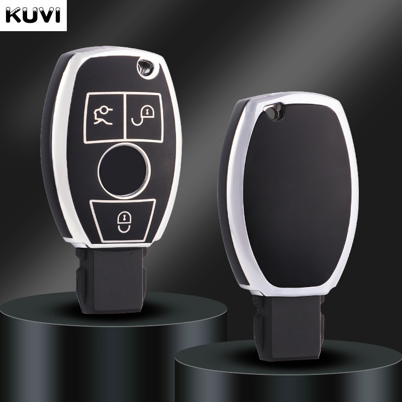 Automobilio rakto dėklo dangtelio dangtelis, skirtas Mercedes Benz ACE GL S GLA GLK CLS klasė AMG W205 W212 W463 W176 X166 raktų pakabuko priedai