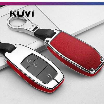 Lengvojo lydinio odinis automobilio raktų dangtelio dėklas Korpuso krepšio apsauginis raktų pakabukas skirtas Mercedes Benz 2017 E klasės W213 2018 S klasės priedams