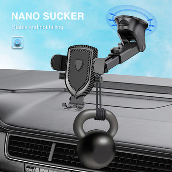 Нов универсален прибиращ се 360° въртящ се държач за телефон за кола Sucker Държач за кола GPS стойки за телефон Автоаксесоари Държач за телефон за кола