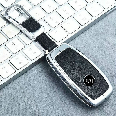Din aliaj de zinc + carbon/lemn husă pentru chei de mașină geantă de protecție pentru Mercedes Benz ACESG GLS Class W177 W205 W213 W222 G63