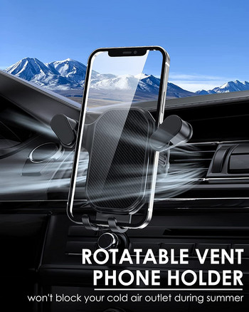 Βάση εξαερισμού αυτοκινήτου Βάση για τα χέρια χωρίς χέρια σε αυτοκίνητο Βάση στήριξης τηλεφώνου αυτοκινήτου για iPhone 13 12 11 Pro Max Xr Xiaomi Samsung