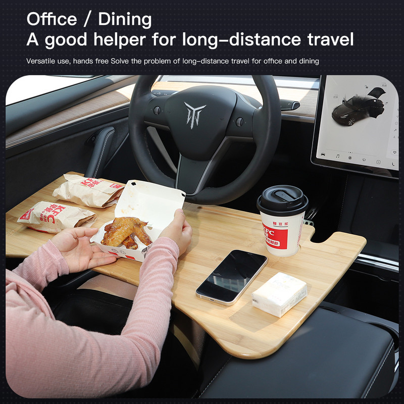 YZ za Tesla Model 3 2021 Stol Stol Upravljač automobila Laptop Ladica za Tesla Model3 2022 ModelY Stol za hranu Prijenosni uredski stol