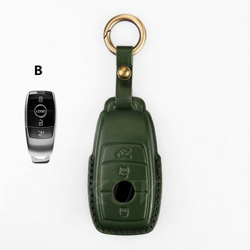 Δερμάτινο κάλυμμα κλειδιού αυτοκινήτου Θήκη προστατευτική τσάντα για Mercedes Benz ACESG GLS Class W177 W205 W213 W222 G63 X167 Maybach