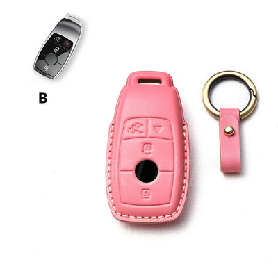 Kožna maska za ključeve automobila Shell Zaštitna torba za Mercedes Benz ACESG GLS klasa W177 W205 W213 W222 G63 X167 Maybach