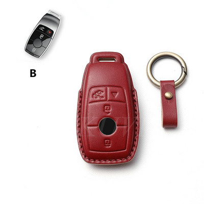 Kožna maska za ključeve automobila Shell Zaštitna torba za Mercedes Benz ACESG GLS klasa W177 W205 W213 W222 G63 X167 Maybach