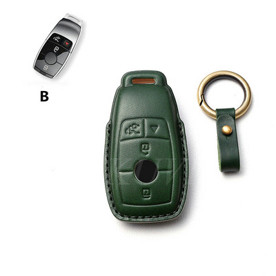 Kožna maska za ključeve automobila Shell Zaštitna torba za Mercedes Benz ACESG GLS klasa W177 W205 W213 W222 G63 X167 Maybach