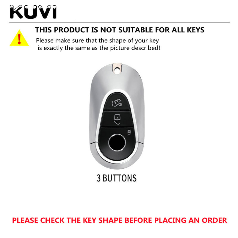 Husă pentru chei de mașină din piele din aliaj pentru carcasă Fob pentru Mercedes Benz W223 Clasa S300 S350 S450 S500 2020 2021 2022 Accesorii