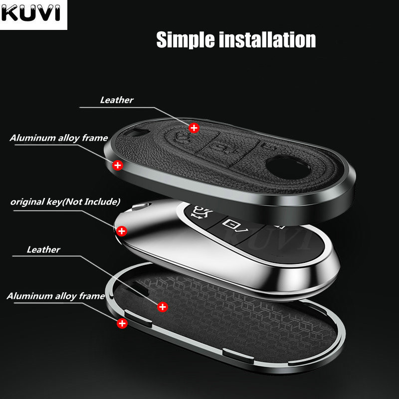 Husă pentru chei de mașină din piele din aliaj pentru carcasă Fob pentru Mercedes Benz W223 Clasa S300 S350 S450 S500 2020 2021 2022 Accesorii