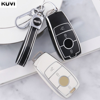 TPU Car Remote Key Case Cover Shell за Mercedes Benz ACESG клас GLC CLE CLA GLB GLS W177 W205 W213 W222 X167 AMG ключодържател