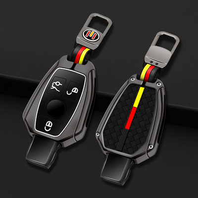 Lengvojo lydinio automobilio nuotolinio rakto dėklo dangtelio dangtelis, skirtas Mercedes Benz ACESG klasės GLA CLA GLK GLC W204 W463 W176 W251 W205 raktas
