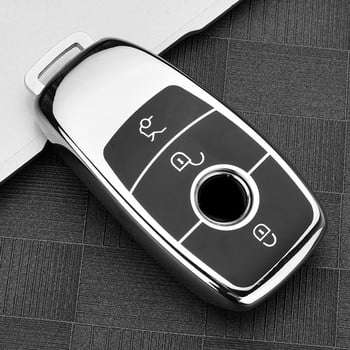 TPU Car Key Cover Case Shell Bag Защитен мек за Mercedes Benz 2017 E Class W213 2018 S class Аксесоари Стил на автомобила