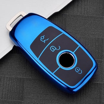 TPU Car Key Cover Case Shell Bag Защитен мек за Mercedes Benz 2017 E Class W213 2018 S class Аксесоари Стил на автомобила