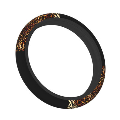 LEOPARD Fine Art Tiger autós kormánykerék burkolat 37-38 Csúszásgátló absztrakt szőr dzsungel Divat autóstílusú autótartozékok