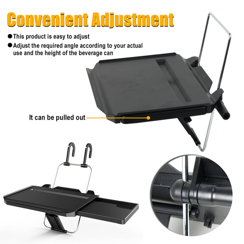 Επιτραπέζιο τιμόνι αυτοκινήτου Δίσκος καθίσματος Τραπέζι βάσης για φορητό υπολογιστή αυτοκινήτου Κρυφό γραφείο Universal θήκη για ταμπλέτες για φαγητό Σπουδές ταξίδια