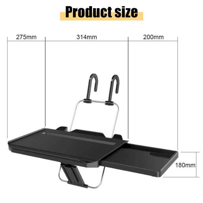 Επιτραπέζιο τιμόνι αυτοκινήτου Δίσκος καθίσματος Τραπέζι βάσης για φορητό υπολογιστή αυτοκινήτου Κρυφό γραφείο Universal θήκη για ταμπλέτες για φαγητό Σπουδές ταξίδια