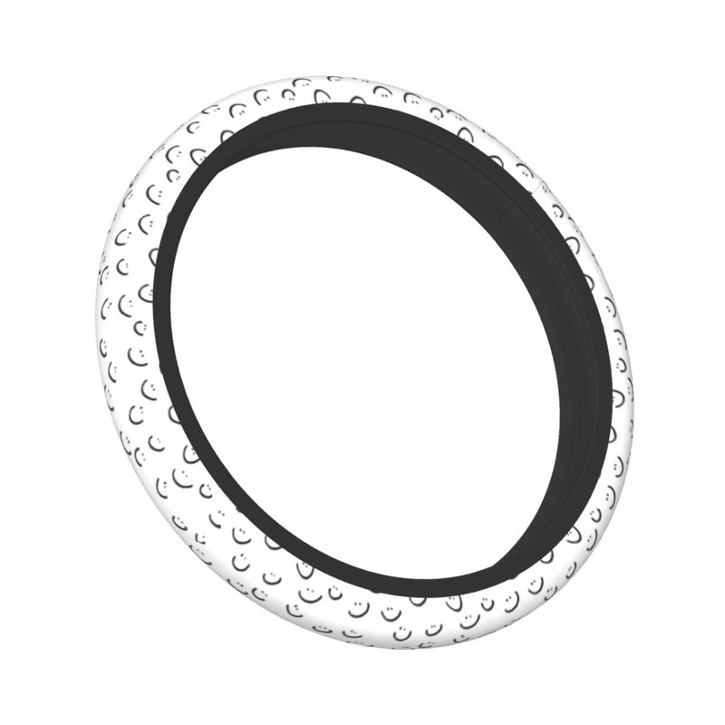 37-38 autó kormánykerék burkolata mosolygós minta univerzális fonat a kormánykerék burkolatán Autós stílus Alkalmas autótartozékok