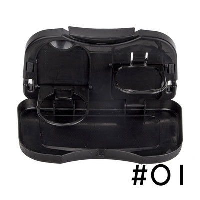 Sulankstomas automobilio galinės sėdynės staliukas, plastikinis gėrimų maisto laikiklis, puodelių laikiklis