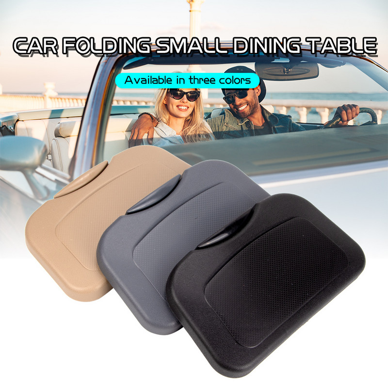 Sulankstomas automobilio galinės sėdynės staliukas, plastikinis gėrimų maisto laikiklis, puodelių laikiklis