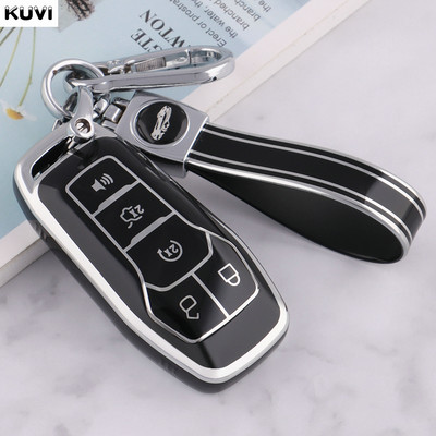 Carcasă inteligentă pentru chei de mașină Shell Fob pentru Ford Fusion Mondeo Mustang F-150 Explorer Edge 2015 2016 2017 2018 Accesorii pentru breloc