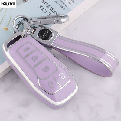 Carcasă inteligentă pentru chei de mașină Shell Fob pentru Ford Fusion Mondeo Mustang F-150 Explorer Edge 2015 2016 2017 2018 Accesorii pentru breloc