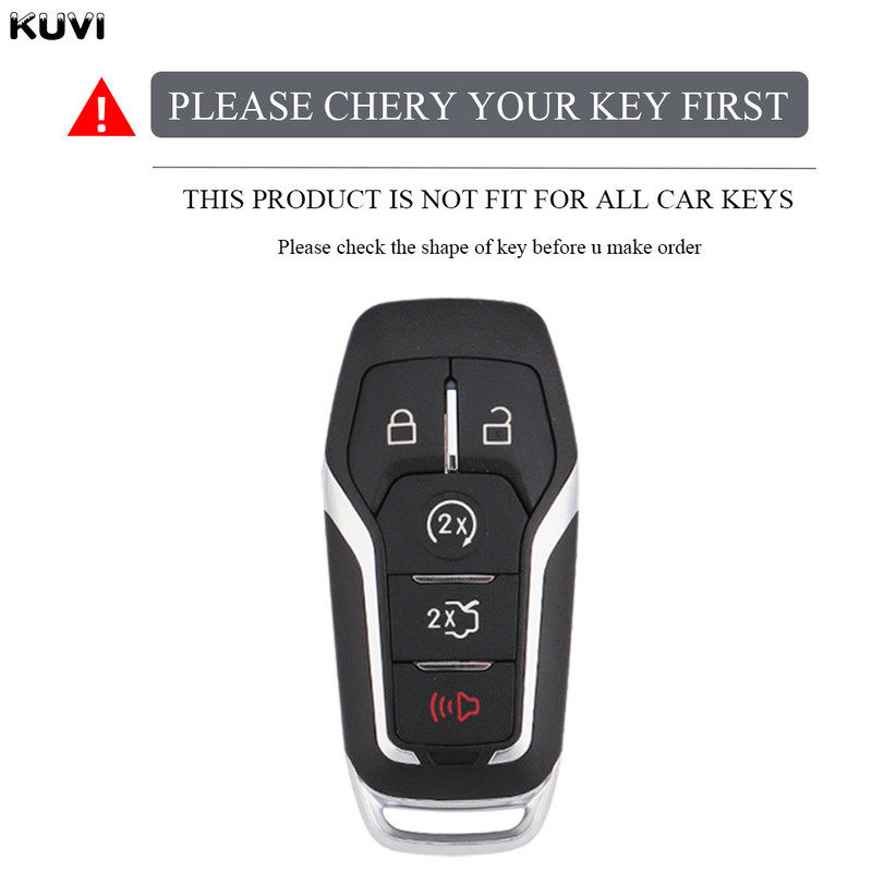 Carcasă inteligentă pentru chei de mașină Shell Fob pentru Ford Fusion Mondeo Mustang F-150 Explorer Edge 2015 2016 2017 2018 Accesorii pentru breloc