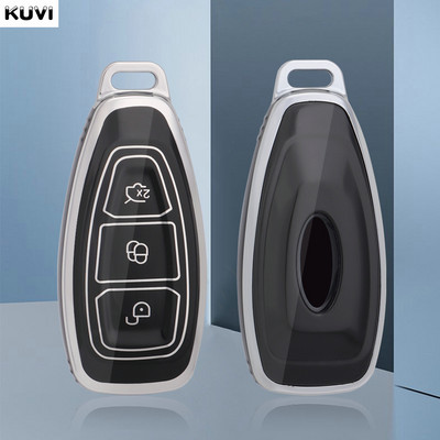 Naujas TPU automobilio išmaniojo rakto korpuso dangtelis, skirtas Ford Focus 3 4 ST Mondeo MK3 MK4 Fiesta Fusion Kuga Ecosport Protect Fob priedai